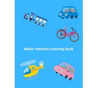 Motor vehicles coloring book