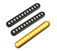 Motorbike indicatore 2 Pezzi 12 LED Luci Di Segnalazione Moto Strisce Sequenziali Che Scorrono Acqua Strisce Per Auto Moto Indicatori Di Direzione Luci Lampeggianti