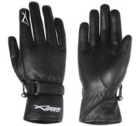 Motorbike Motorcycle Mens Black Soft Genuine Leather Driving Gloves Black L