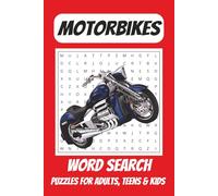 Motorbikes Word Search Puzzle Book: Word Searches With Easy To Read Print About Motorbikes, Superbikes, Naked Bikes And More | 6x9 Inches, 110 Pages | ... Gifts for Vacations, Holidays And Free Times