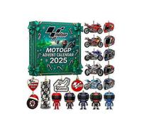 Motorcycle Advent Calendar 2025 - 24 Days Christmas Countdown Gift, Fun Gift for Motorcycle Lovers & Riders, 2D Acrylic Motorcycle, Holiday Decor