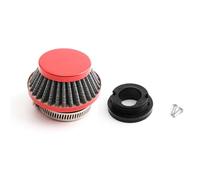 Motorcycle Air Filter With Connector 42mm 43mm Reusable For 47cc 49cc ATV | Fits 47cc 49cc engines with a reusable aluminum air filter for clean intake airflow(Red)