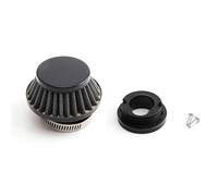 Motorcycle Air Filter With Connector 42mm 43mm Reusable For 47cc 49cc ATV | Fits 47cc 49cc engines with a reusable aluminum air filter for clean intake airflow(Black)