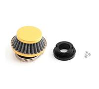 Motorcycle Air Filter With Connector 42mm 43mm Reusable For 47cc 49cc ATV | Fits 47cc 49cc engines with a reusable aluminum air filter for clean intake airflow(Gold)
