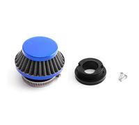 Motorcycle Air Filter With Connector 42mm 43mm Reusable For 47cc 49cc ATV | Fits 47cc 49cc engines with a reusable aluminum air filter for clean intake airflow(Blue)