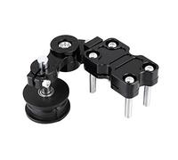 Motorcycle Aluminum Chain Tensioner Bolt, Auto Adjusting Roller Tensioner for Motorcycles ATVs Motocross, Premium Anodized Alloy Torsion Spring Adjuster with No Drilling (Nera)