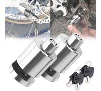 Motorcycle and Bicycle Anti-Theft Disc Brake Lock, Motorbike Security Disc Wheel Lock with Two Keys, Heavy Duty Alloy Steel Brake Padlock, for Motorcycle Road Cycle Mountain Bike Bicycle (2PCS)