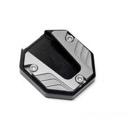 Motorcycle Bike Kickstand Extender Foot Side Stand Extension Pad Support Plate Espansore per cavalletto per moto(Slivery)