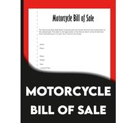 Motorcycle Bill Of Sale: Motorcycle & Powersports Sale Documentation - Legal Title Transfer Tracker for Buyers & Sellers - Record VIN, Mileage, Mods & Signatures - DMV Compliant