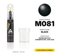 Motorcycle Chromatic Fan M081 Black Colore Abbinato Vernice Ritocco Set Ritocco