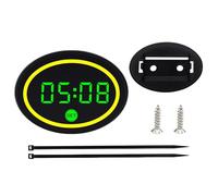 Motorcycle Clock LED, Small Voltage Temperature Meter, Motorbike Display Use, Compact Design, Easy Mount Installation, Ideal Clock for Women Teens Cycling Enthusiasts Commuting Urban Road Shor