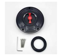 Motorcycle CNC Fuel Tank Cap Gas Oil Tank Cover Petrol Cover Compatible With YZF R3 R25 R6 R1 R125 250 2010-2023(Black Red NO LOGO)