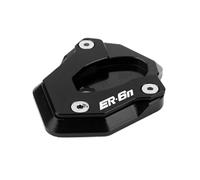 Motorcycle CNC Kickstand Foot Side Stand Extension Support Plate Pad For ER-6N ER-6F 2012-2016 Piastra di Estensione Cavalletto(2)