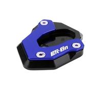 Motorcycle CNC Kickstand Foot Side Stand Extension Support Plate Pad For ER-6N ER-6F 2012-2016 Piastra di Estensione Cavalletto(4)