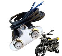 Motorcycle Control Button, Waterproof Multifunctional Design with On/Off Spotlight Feature, Replacement Parts for Adults, Professionals, Riders, Blue Red and Green Colored