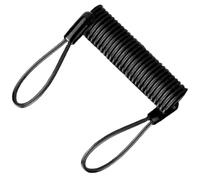 Motorcycle Disc Lock Reminder Cable Steel Coil Helmet Lock Cable