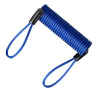 Motorcycle Disc Lock Reminder Cable Steel Coil Helmet Lock Cable