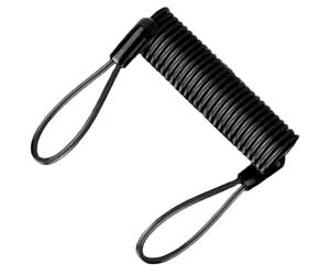 Motorcycle Disc Lock Reminder Cable Steel Coil Helmet Lock Cable