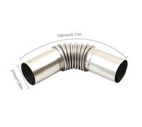 Motorcycle Exhaust Pipe, Leakproof Elbow Extension Tube for Air Parking Heater, Stainless Steel Vent Hose for RV Truck Vehicle Dirtbike Winter Travel Installation, Rapid Retrofitting Support