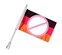 Motorcycle Flags - Patriotic Nation Banner Flag Pole | Mount Accessories Universal Cycling Decorative Outdoor Flag for Road, Mountain Riding, School, Home, Office Display, Nylon