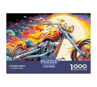 Motorcycle Gigantic 1000-Piece Jigsaw Puzzles for Adults An Arsenal of 1000 Ruthlessly Difficult Challenging Puzzle Game Pieces - Engineered to Be A Trophy Gift Jigsaw Puzzles for Adults And Ki