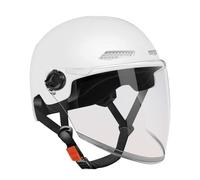 Motorcycle Half Helmet - PP 27x22x15cm | Open Face Helmet with Quick Release, Sun Protection, Retro Design | Adult Electric Bike Scooter Motor ATV Racing Motocross Women Travel