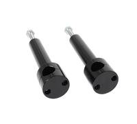 Motorcycle Handlebar Clamps Riser Per ATV Per Dirt Per Moto Motociclette Kit Adattatore Per Montaggio Morsetto Riser Manubrio Nero Rotondo 22 25mm Alluminio CNC