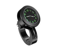 Motorcycle Handlebar Mini Digital Clock for Vehicle Use Black 4.30X4.30X1.70CM Lightweight Mountable on Handlebars 1Pcs
