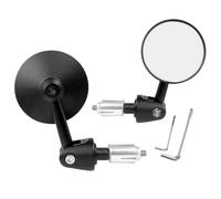 Motorcycle Handlebar Mirrors - Round Rearview | 1 Pair