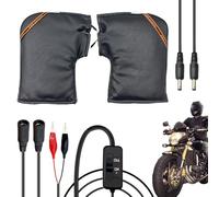 Motorcycle Handlebar Mittens - 12V Motorcycle Handlebar Muffs Gloves, Waterproof Windproof Warm Muffs - Stable Bike Handle Warmers For Winter, Sports, Fishing, Camping, Commuting, Daily Riding