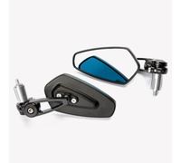 Motorcycle Handlebar Rear View Mirror Bar End 22mm 7/8" Universal Black