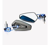 Motorcycle Handlebar Rear View Mirror Bar End 22mm 7/8" Universal Blue