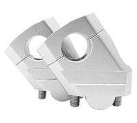 Motorcycle Handlebar Riser Bar Mount Handle Clamp | for 28mm 1 1/8 inch and 22mm 7/8 inch motorcycle handlebar riser(28mm Silver)
