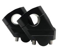 Motorcycle Handlebar Riser Bar Mount Handle Clamp | for 28mm 1 1/8 inch and 22mm 7/8 inch motorcycle handlebar riser(22mm Black)