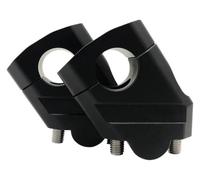 Motorcycle Handlebar Riser Bar Mount Handle Clamp | for 28mm 1 1/8 inch and 22mm 7/8 inch motorcycle handlebar riser(28mm Black)