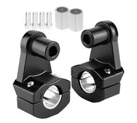 Motorcycle Handlebar Risers - Ergonomic Mount Clamp | Adjustable Accessories for Dirt Bike Cruiser Street ATV Adventure Touring Winter Riding Comfort