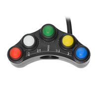 Motorcycle Handlebar Switch | ABS, 85g, 9x5.2cm, 50cm Cable | 7-Function Racing Control For Headlight Horn Turn Signal | Waterproof Switch For Racing Modifications