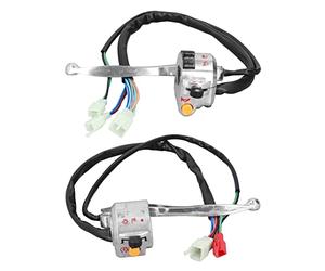 Motorcycle Handlebar Switch Replacement | 22mm Drum Brake Left & Right Control | Aluminum Alloy Switch for JH70 / JH90 / 50cc Scooters | Horn, Turn Indicator, Headlight Controls
