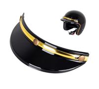Motorcycle Hats Visor Shield - Helmet Sun Visor Uv Protection, Vintage Style Motorcycle Helmet Shield Lens For Riding Cycling Scooter Helmets Easy Installation Accessory