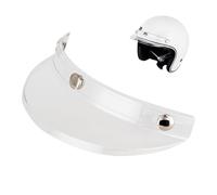 Motorcycle Hats Visor Shield - Helmet Visor With UV Protection, Retro Vintage Motorcycle Helmet Shield For Half Face Helmets Motocross Scooter Riding Clear Sun Visos Replacement