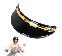 Motorcycle Hats Visor Shield - Helmet Visor With UV Protection, Retro Vintage Motorcycle Helmet Shield For Half Face Helmets Motocross Scooter Riding Clear Sun Visos Replacement