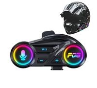 Motorcycle Headset, Wireless Helmet Speakers, Noise-Cancelling Waterproof Earbuds, 9.1 X 4.25cm, 800mah Long Battery, for Racing Touring Commuting Black, 1 Set, Snowmobile Bicycle Adventure