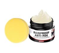 Motorcycle Helmet Anti Fog Cream - 50g Long-Lasting Balm For High Visibility, Advanced Nano Shield With Hydrophobic Layer, Windshield Rain Proof Agent For Clear Vision Goggles Car Window 1.7 Ounce Pot