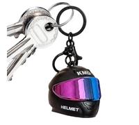 Motorcycle Helmet Keychain Mini - - - Handbag Ornament with LED Light Charm