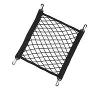 Motorcycle Helmet Net - Cargo Storage for Motorbike Helmets | Elastic Polyester Mesh with Adjustable Tie Down, Lightweight Luggage Organizer for Scooters, Bicycles, E-Vehicles, Black