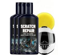 Motorcycle Helmet Scratch Repair Paste,120g Professional Restoration Cream with Sponge,Lens Scratch Remover, Restore Shine,for Motorcycle Helmet Goggles (3 Pcs)