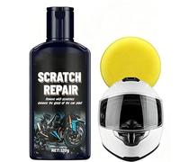 Motorcycle Helmet Scratch Repair Paste,120g Professional Restoration Cream with Sponge,Lens Scratch Remover, Restore Shine,for Motorcycle Helmet Goggles (1 Pcs)