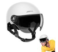 Motorcycle Helmets ABS Shell 26x20x18cm | Open Face Adult Helmet With Sun Visor Quick Release Buckle | Lightweight Protective Riding Helmet For Men Women Family Friends Commuting Travel Use