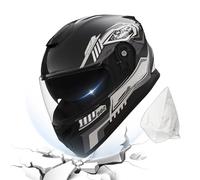 Motorcycle Helmets For Men - Collision-Resistant Motocross Masque | Motorcycle Helmet | Motocross Visor | Full Face Helmet With Removable Scarf,for Bike Ski Snow Atv Scooter Racing Riding Winter