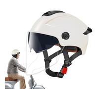 Motorcycle Helmets, Half Shell Headgear, Double Visor Design, Breathable Protective Build, Riding Safety Gear, Ideal for Men, Women, Motorbike, Scooter, Sportbike, Racing Use